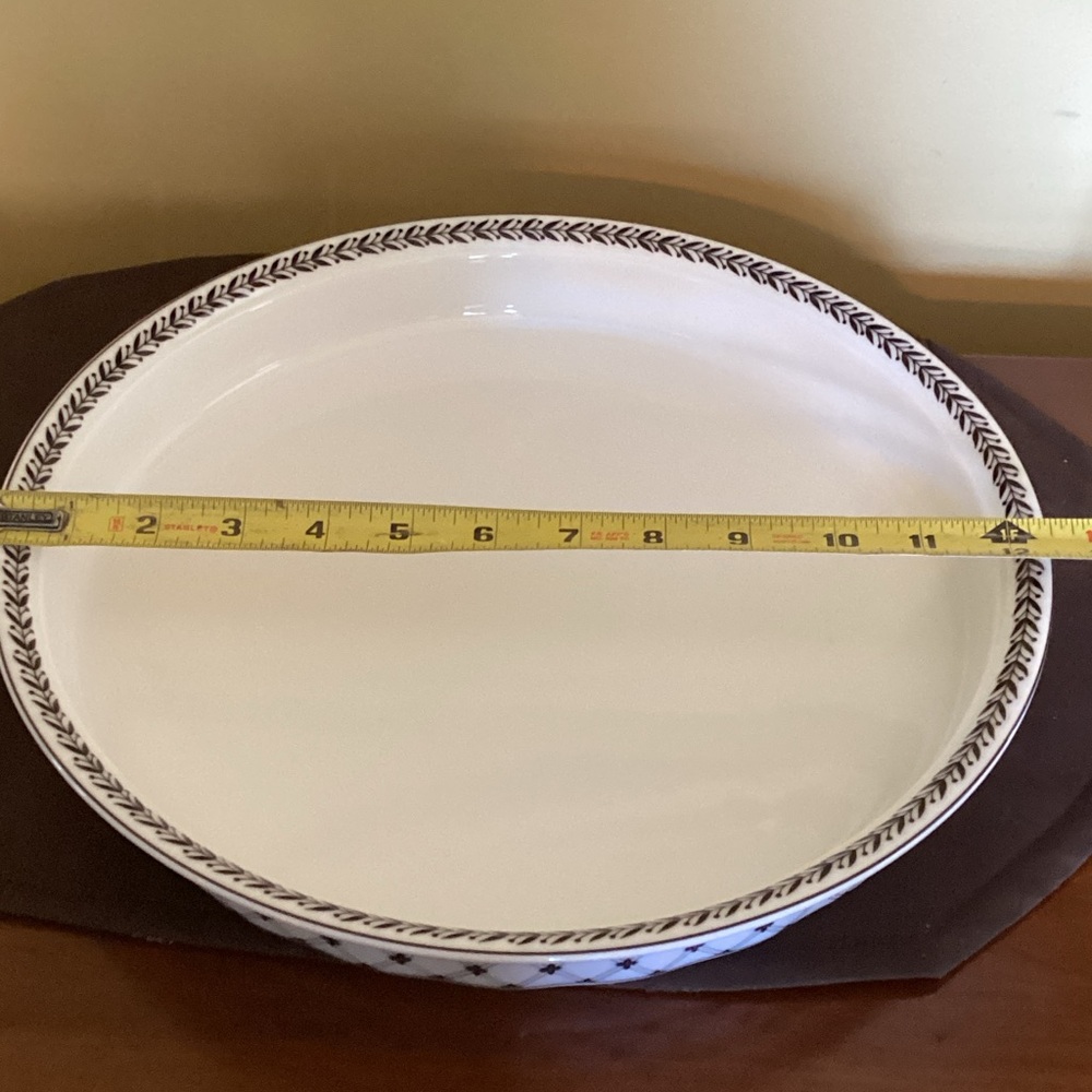 Elegant White Ceramic Serving Platter